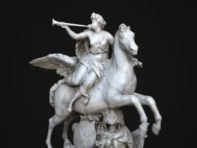 RENOMME Renomme Statue Low-poly 3D model