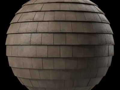 Roof Tile Materials 105- Concrete Roofing - Sbsar Seamless Pbr  Texture