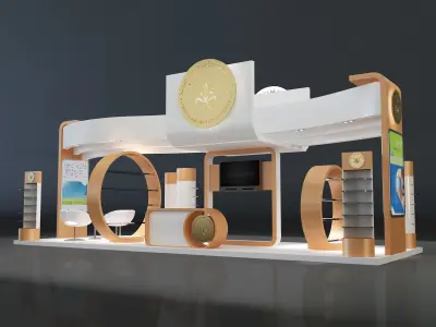Booth Exhibition Stand a325b 3D model
