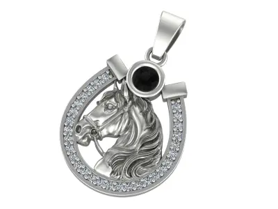 Horse Necklace New 3D print model