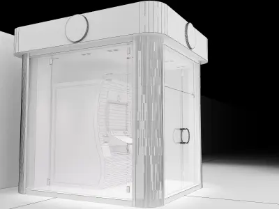Booth Exhibition Stand a549b  3D model