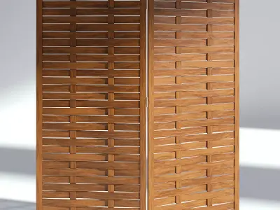 Wooden Room Screen 3D model