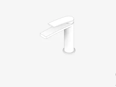 Basin Mixer - Luxury - Mako Low-poly 3D model