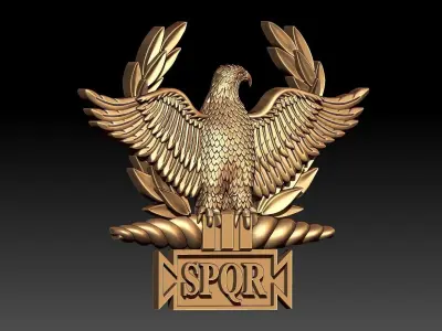 EAGLE SPOR PENDANT 3D print model