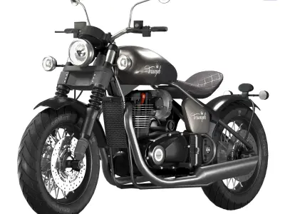 Triumph Bonneville Bobber 2023 3D model