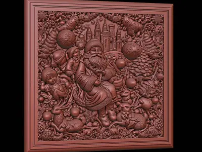 3d printable Christmas for ornament 3D print model 3D print model