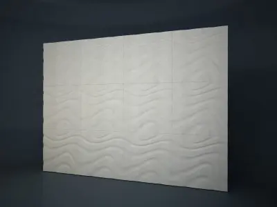 01 RIVESTIMENTO 3D WALL Low-poly 3D model