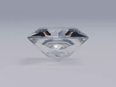 Princess Diamond Ideal Cut 3D model
