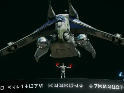 Low Altitude Assault Transport- Diorama Free low-poly 3D model