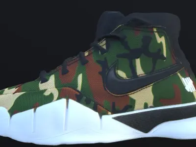 NIKE ZOOM KOBE 1 x UNDEFEATED COLLAB SHOES PBR Low-poly 3D model