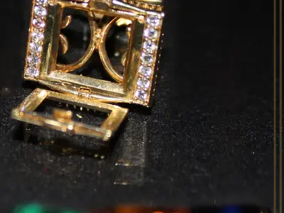 Cufflinks MAGIC BOX 3D print model