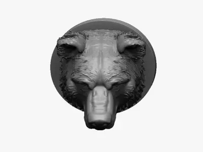 Bear Head 3D print model