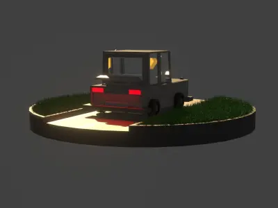 Car suitable for cartoon game 3D model