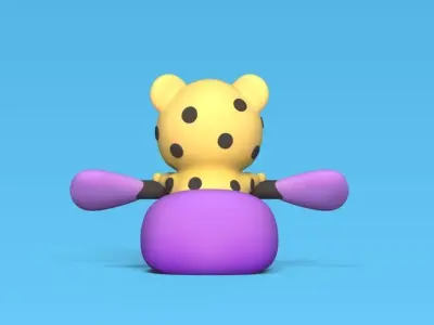 Jaguar Canoe 3D print model