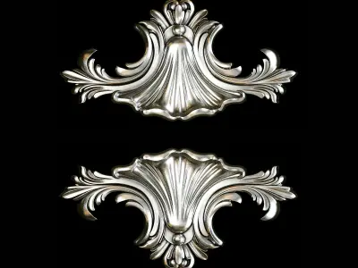 Classic carved 114 3D model