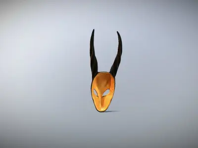 Karikpo style mask for 3D print 3D print model