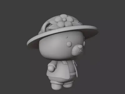 bear 116 3D print model