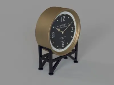 Shyam Table Clocks Brass 3D model