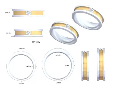 H stern luxury diamond ring 3D print model