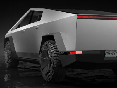 Tesla Cybertruck 3d model Low-poly 3D model