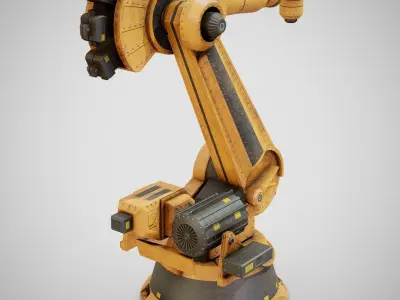 Industrial Robot Arm - Generic 01 Dirty Low-poly 3D model