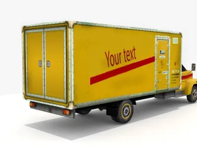 Moving Truck Low-poly 3D model