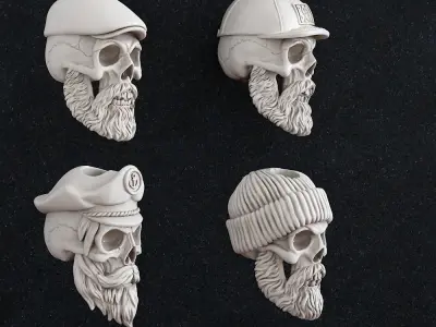 Jewelry Bead skull 3D print model