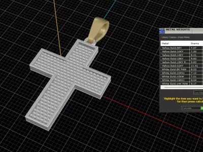 cross 3D print model get