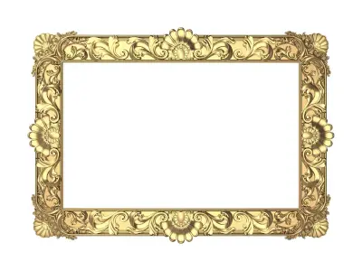 Carved Picture Frame 3D model