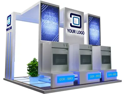 Booth Exhibition Stand a42 3D model