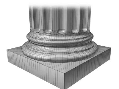 Ionic order - COLUMN 3D model