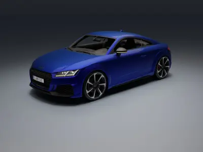 Audi TT RS Low-poly 3D model