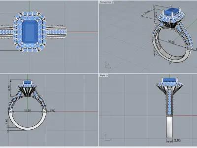 ring code 106 3D print model