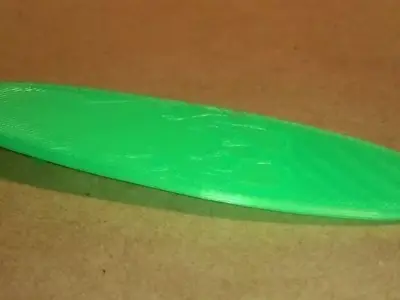 Surfboard with decorative flames Free 3D print model