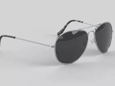 Aviator Eyewear Glasses Low-poly 3D model