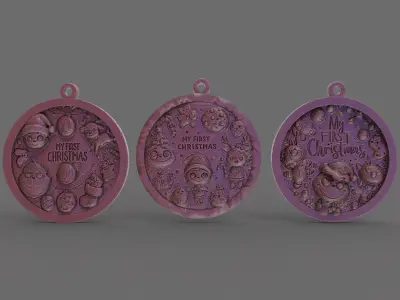 first christmas decor 3D print model