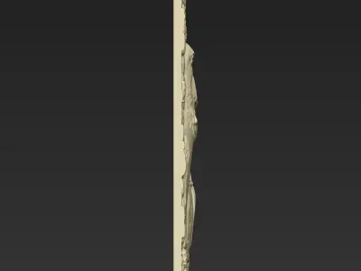 A Little Girl and Pigeon A66 3D print model