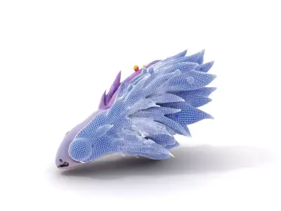 Violet Fantasy Creature model pack Low-poly 3D model