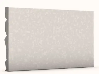 Dense Rubble Stone Wall Segment 3D model