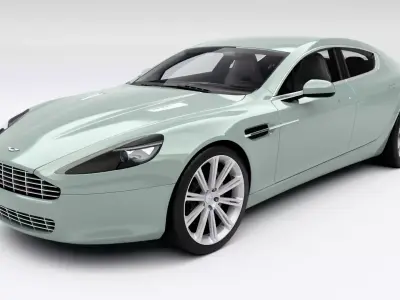 Aston Martin Rapide 2010 Low-poly 3D model