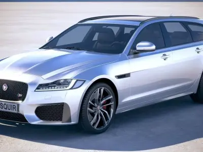 Jaguar XFS Sportbrake 2018  3D model