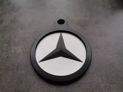 Mercedes keyring 3D print model