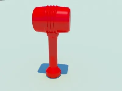 Toy Plastic Hammer 3D model