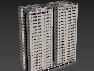 apartment 1 Low-poly 3D model