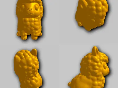 Lama - Kawaii Animals Collection 3D print model
