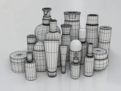 Mockup Bottle Cosmetic 3D model