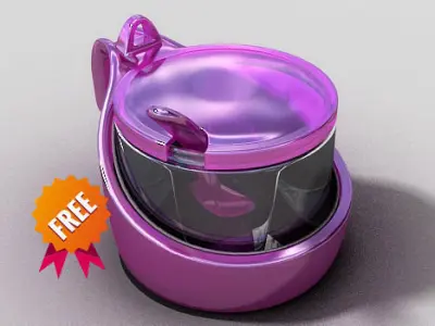 Mirage Sugar bowl Guzzini Free 3D model