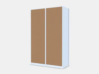 PAX - HASVIK Wardrobe combination 2 3D model