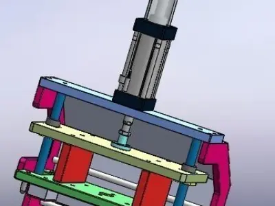 Plastic pressing machine 3D model