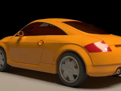 Audi TT 3D model by secmos